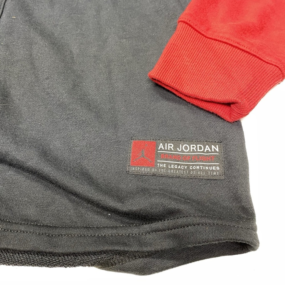 Jordan Boy's Plain Regular Fit Hoodie (955542-023_Black XL 13-15 YRS - Picture 6 of 9